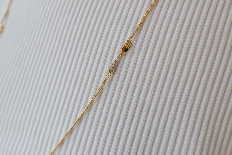 Precious cutlery necklace