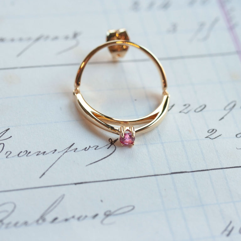 Earrings articulated ring